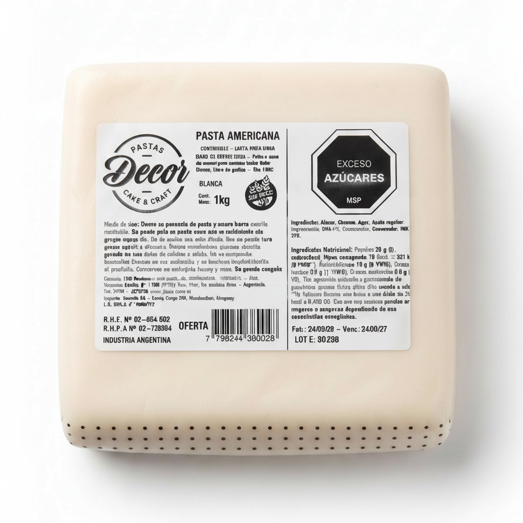 Pasta Americana Decor Blanca 500g