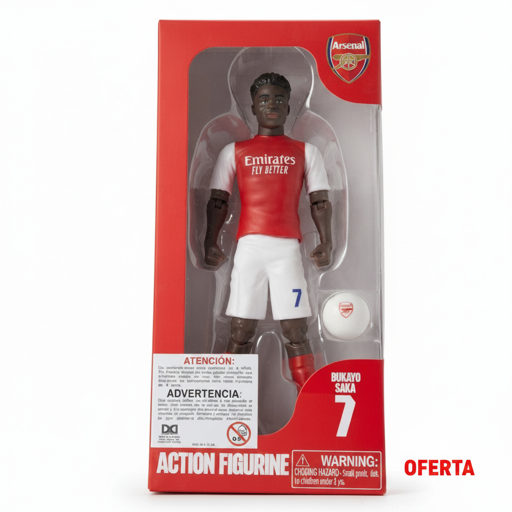 Muñeco Jugador de Fútbol Saka 20 cm