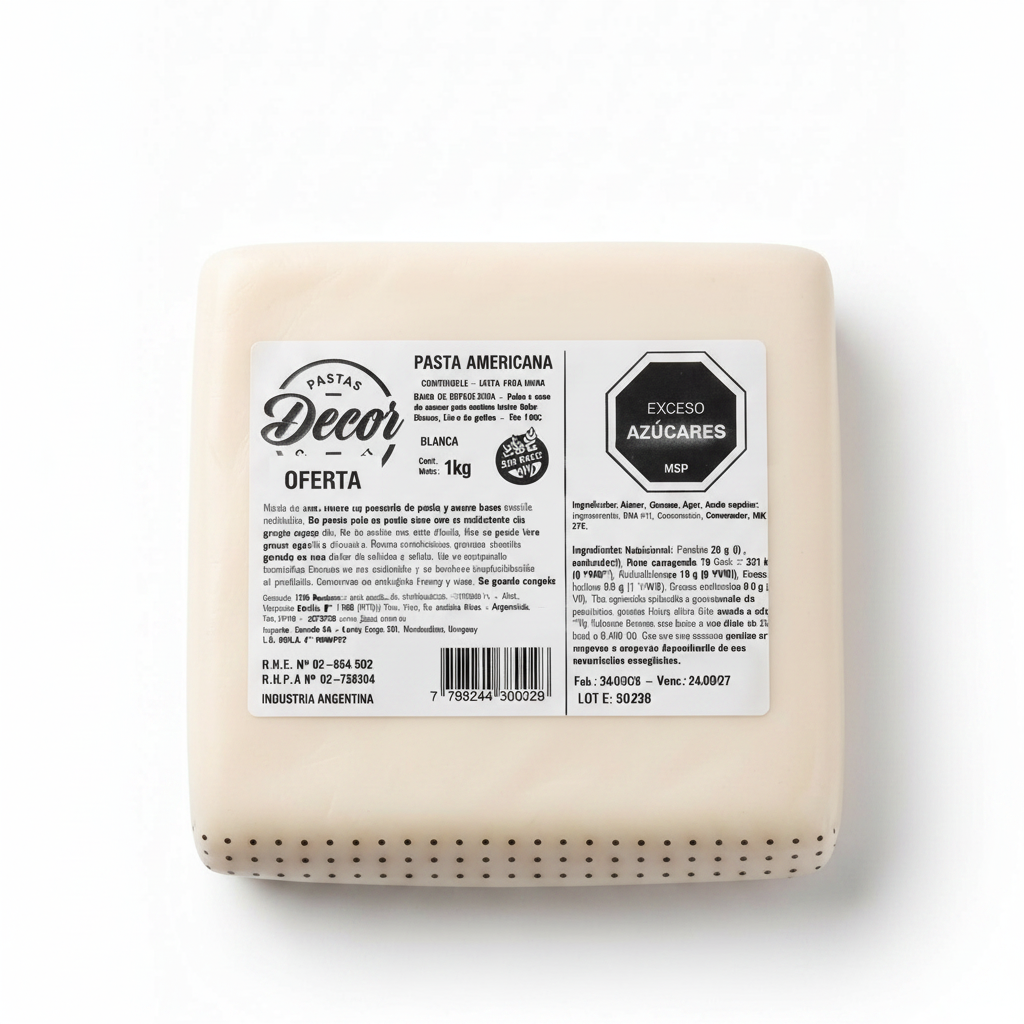 Pasta Americana Decor Blanca 500g