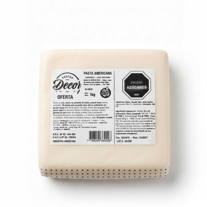 Pasta Americana Decor Blanca 500g
