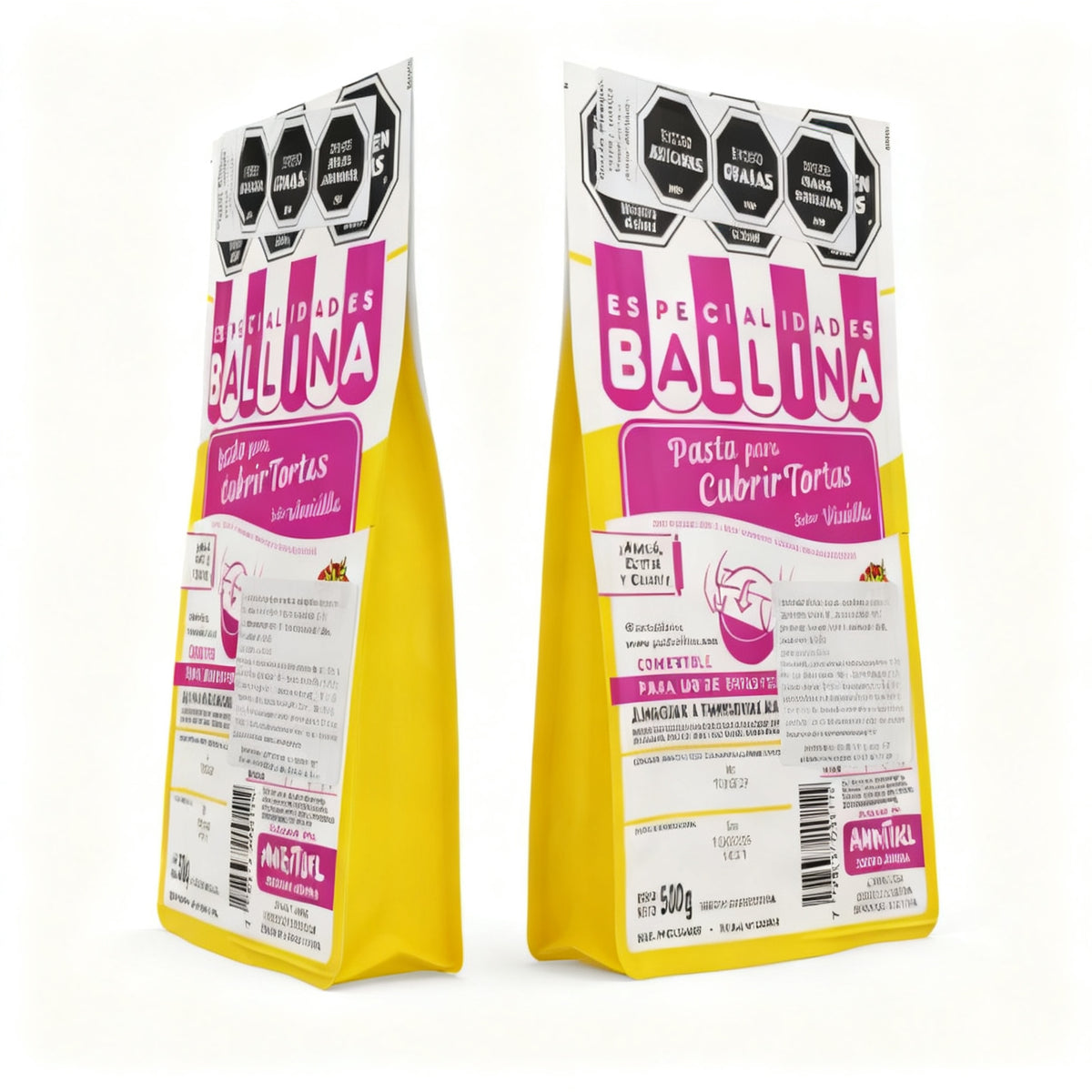 PASTA BALLINA 500 GR PARA CUBRIR VAINILL