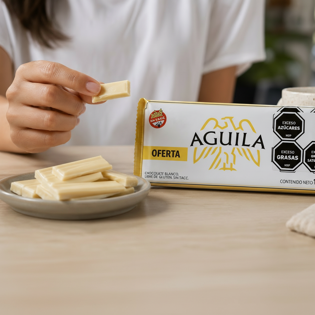 Chocolate Águila Blanco en Barra 100g