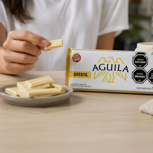 Chocolate Águila Blanco en Barra 100g