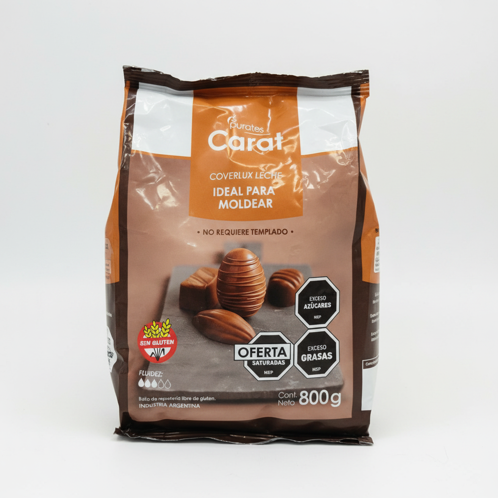 Chocolate Carat Gotas Leche 800g