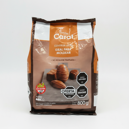 Chocolate Carat Gotas Leche 800g