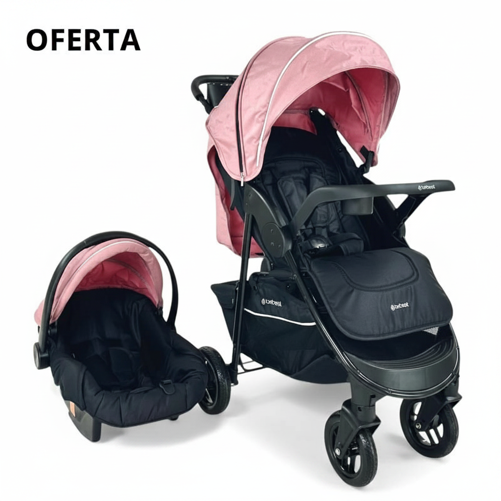 Coche Bebésit Sienna TS 5282 Rosa