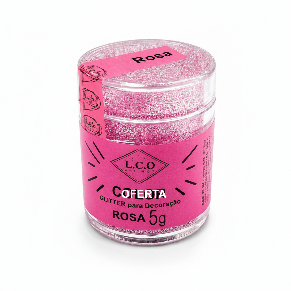 Brillo para Decoración FAB! Rosa 5g