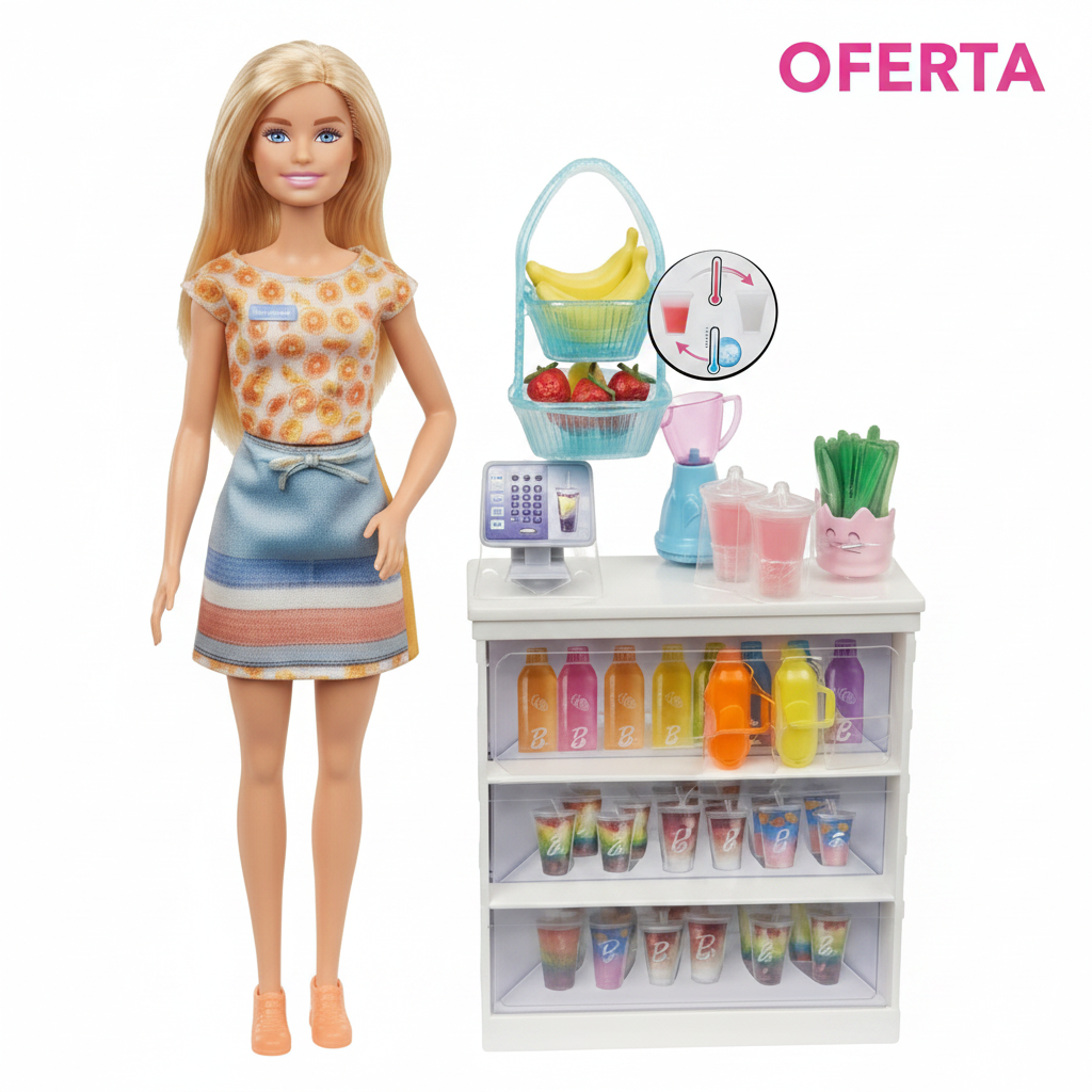 Muñeca Barbie Jugos Tropicales GRN75