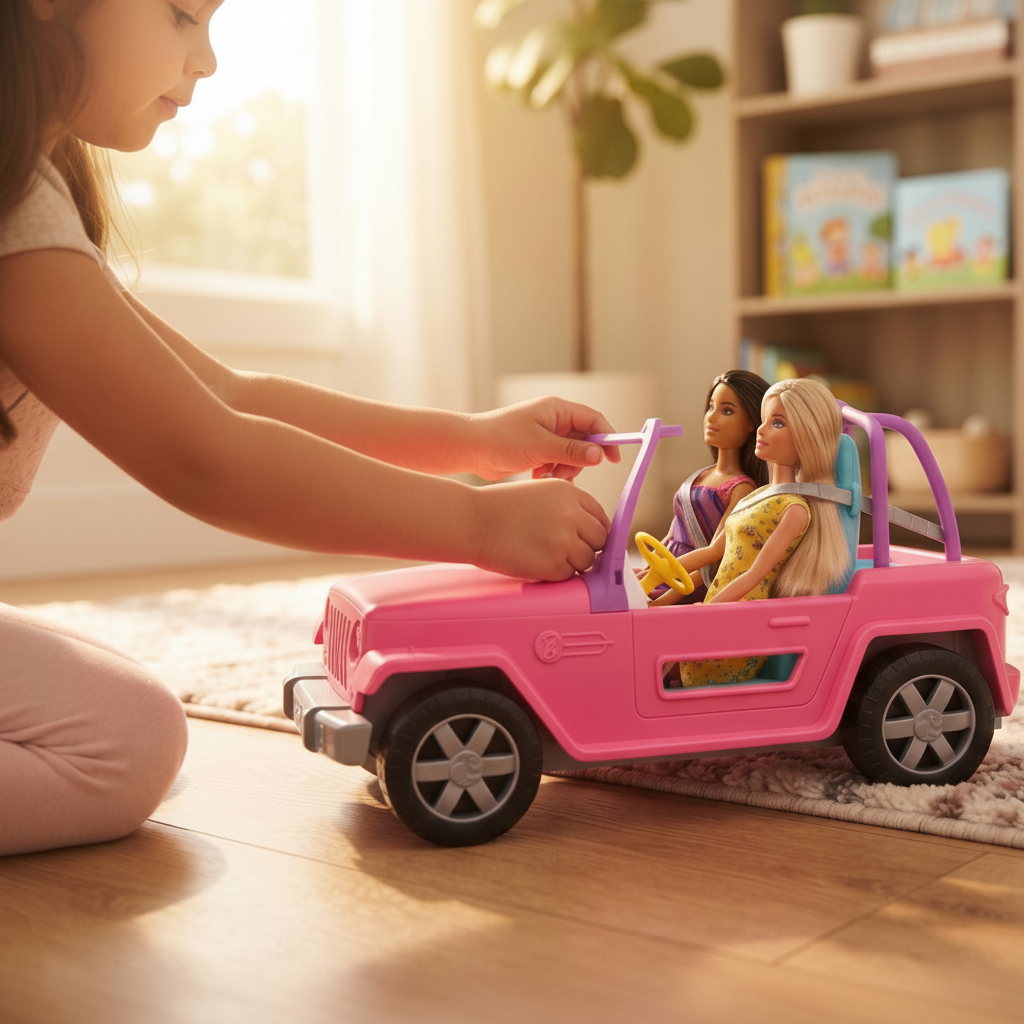 Jeep con Muñecas Barbie GVK02