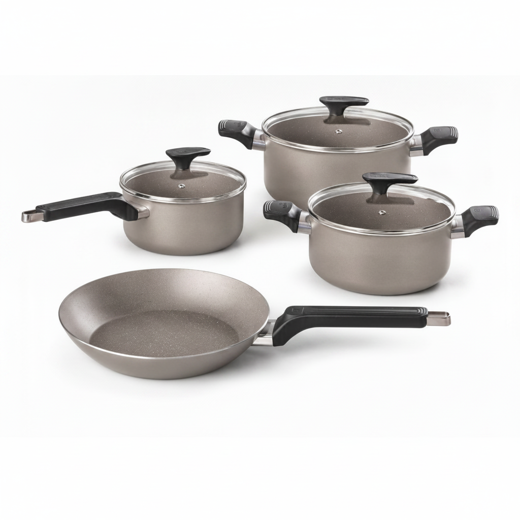 Batería de Cocina Turim 7 Piezas Negra