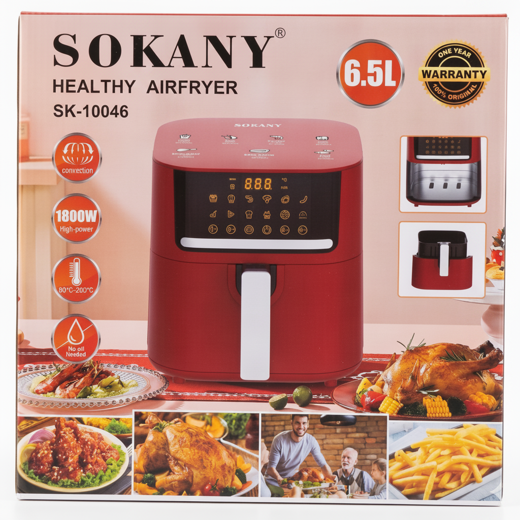 FREIDORA SOKANY 6.5 LTS SK-10046