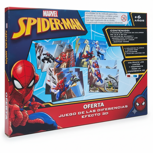 Juego Caja Las Diferencias Spiderman