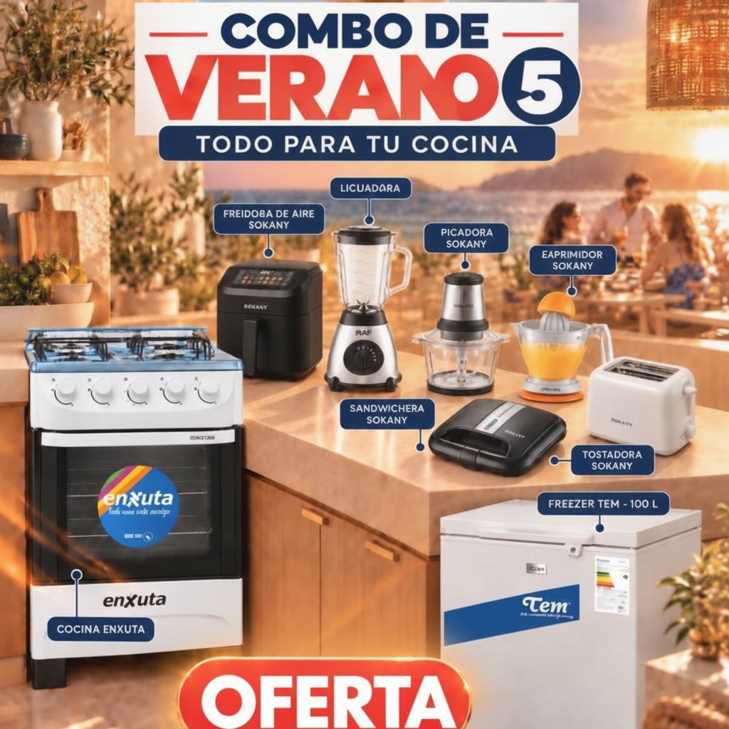 Combo de Verano 5: 7 Electrodomésticos de Cocina