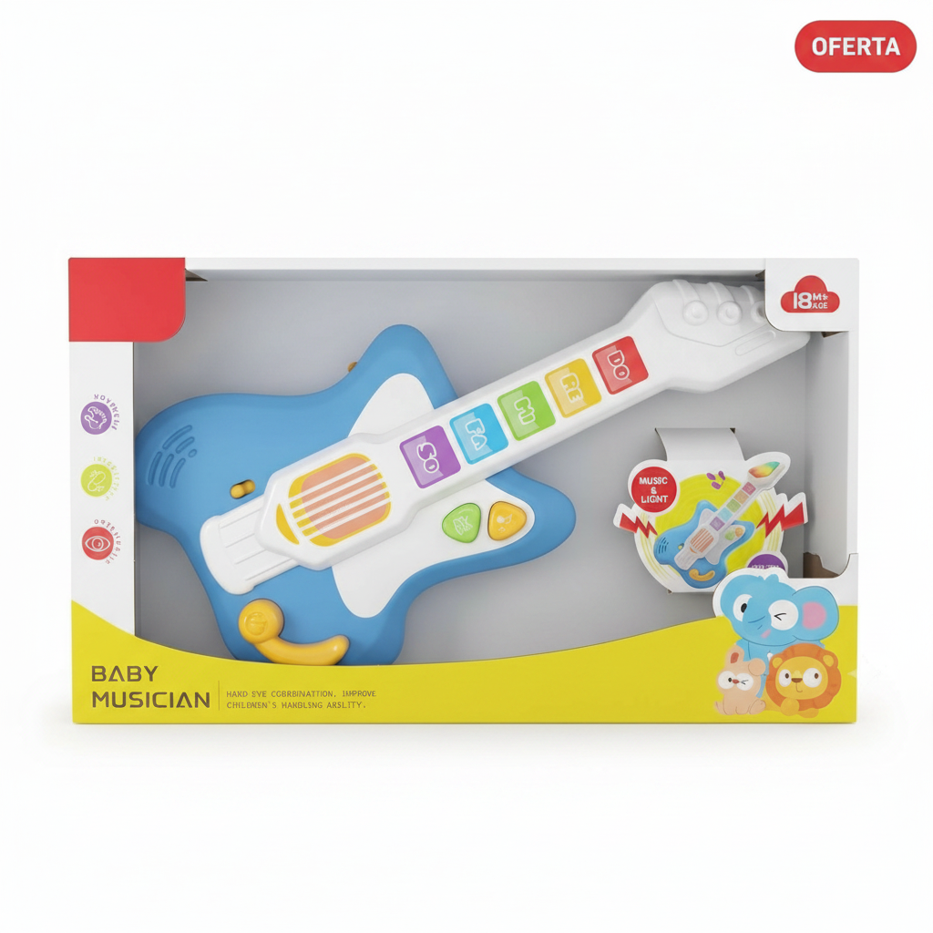 Guitarra de Juguete con Luz y Sonido