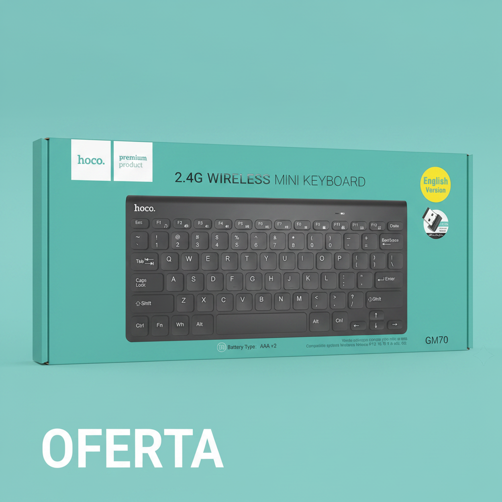 Teclado Inalámbrico Hoco GM70 Negro