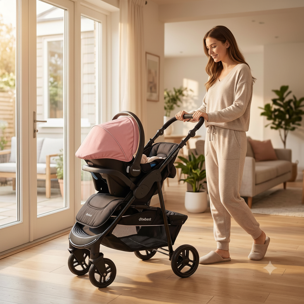 Coche Bebésit Sienna TS 5282 Rosa