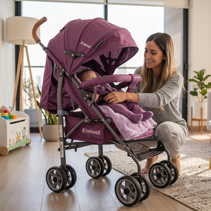Coche Bebé Bebesit Paraguas Fun 310 Rosa