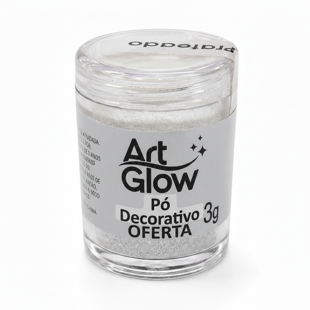 Polvo Decorativo Plateado 5gr