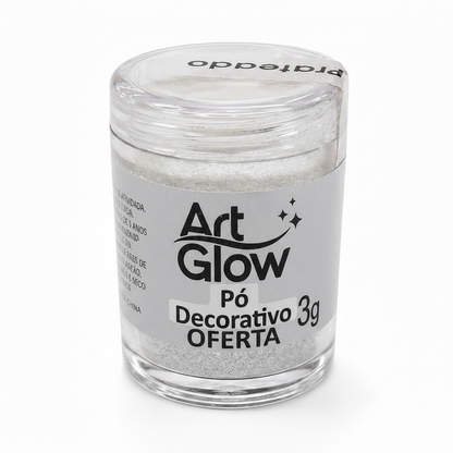 Polvo Decorativo Plateado 5gr