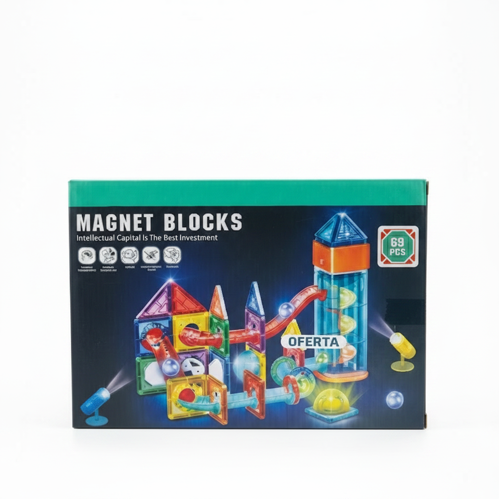 Juego Bloques Magnéticos 69 Piezas
