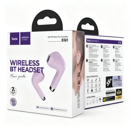 AURICULAR INALAMBRICO HOCO EQ1 VIOLETA