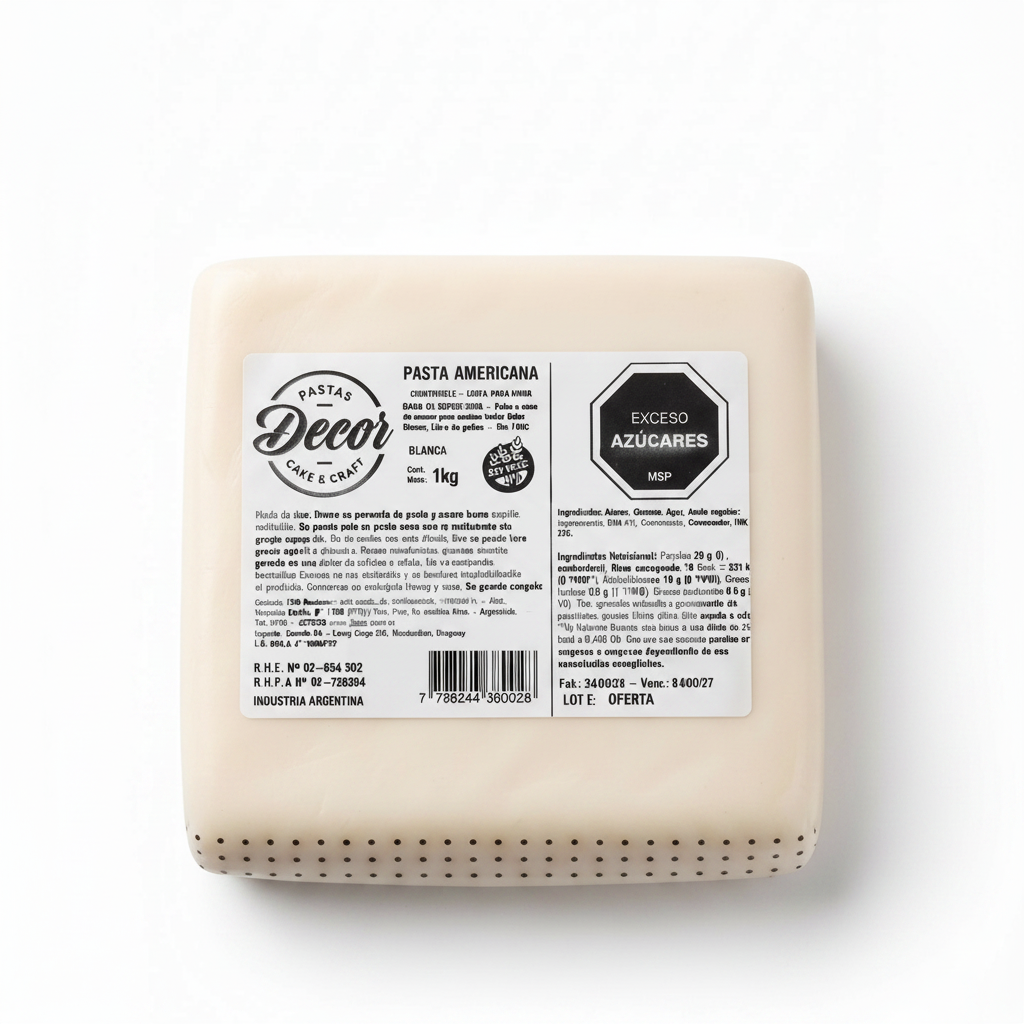 Pasta Americana Decor Blanca 500g