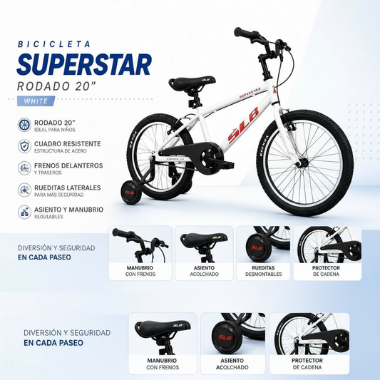 Bicicleta Kidrock Rod 20 Grey