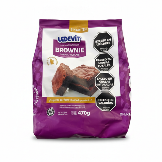 Mix Brownie Ledevit 470g