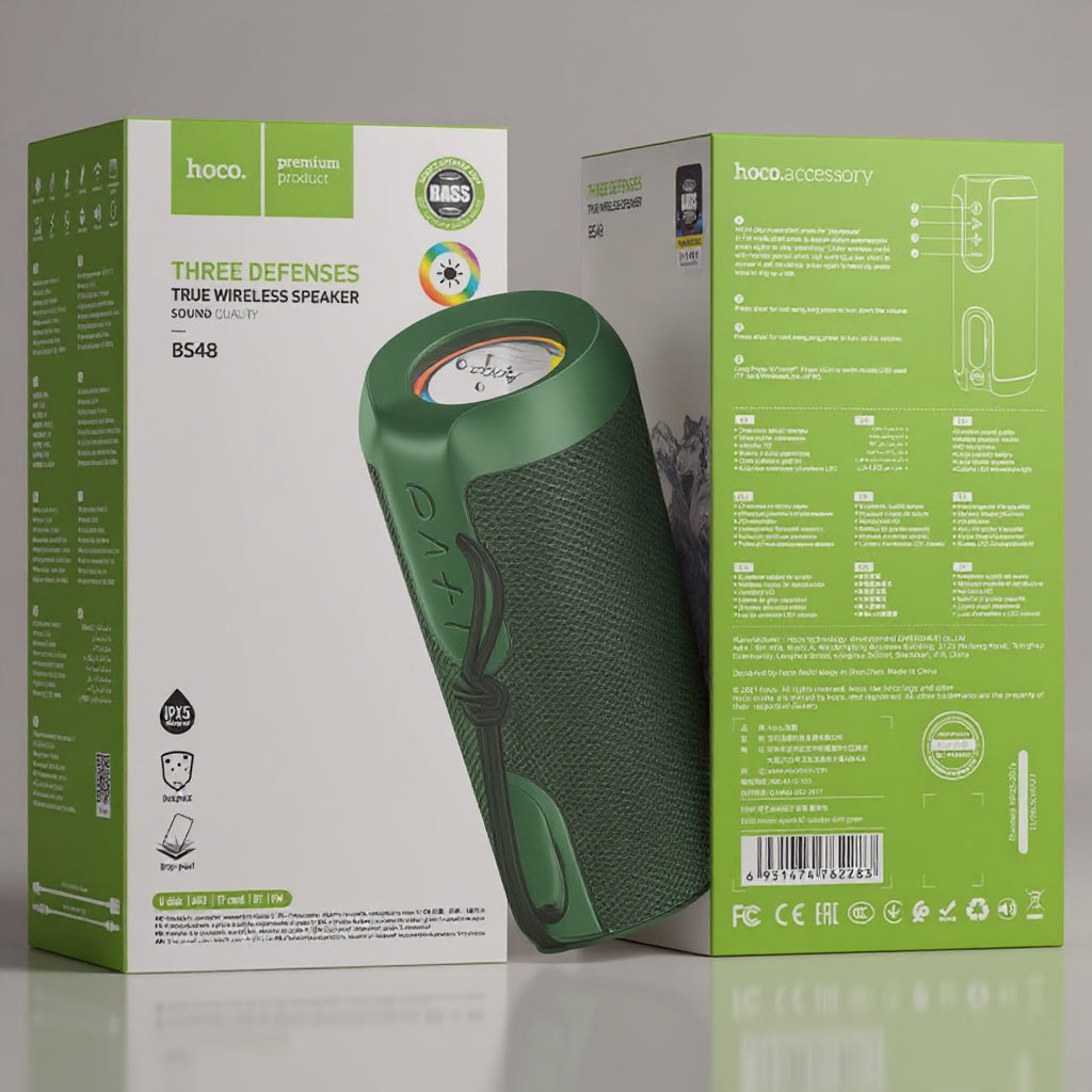 PARLANTE C/BLUETOOTH HOCO BS48 VERDE
