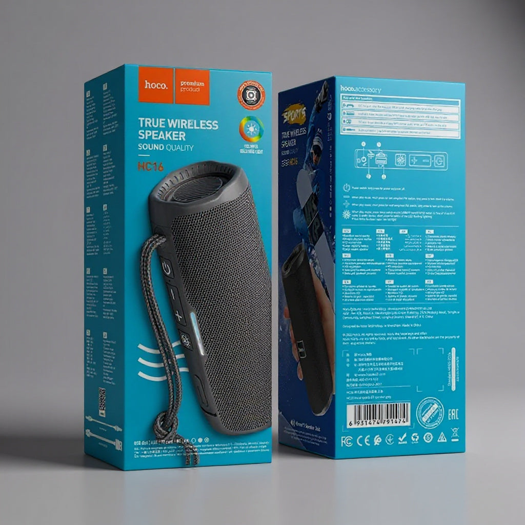 PARLANTE C/BLUETOOTH HOCO HC16 GRIS