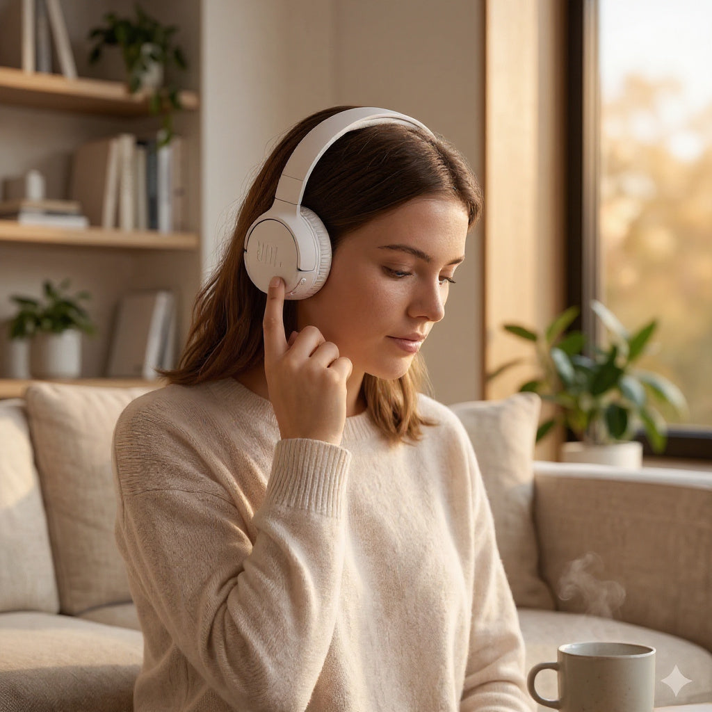 AURICULARES JBL INALAMBRICOS TUNE WHITE