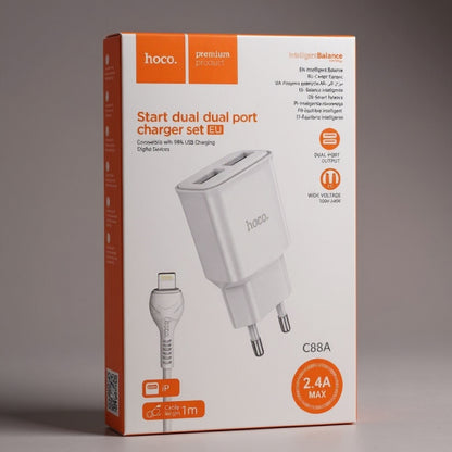 CARGADOR HOCO IPHONE C88A BLANCO