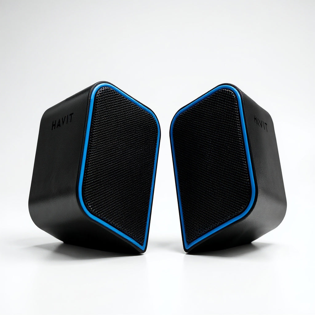 PARLANTE HAVIT P/PC SK473 NEGRO C/AZUL