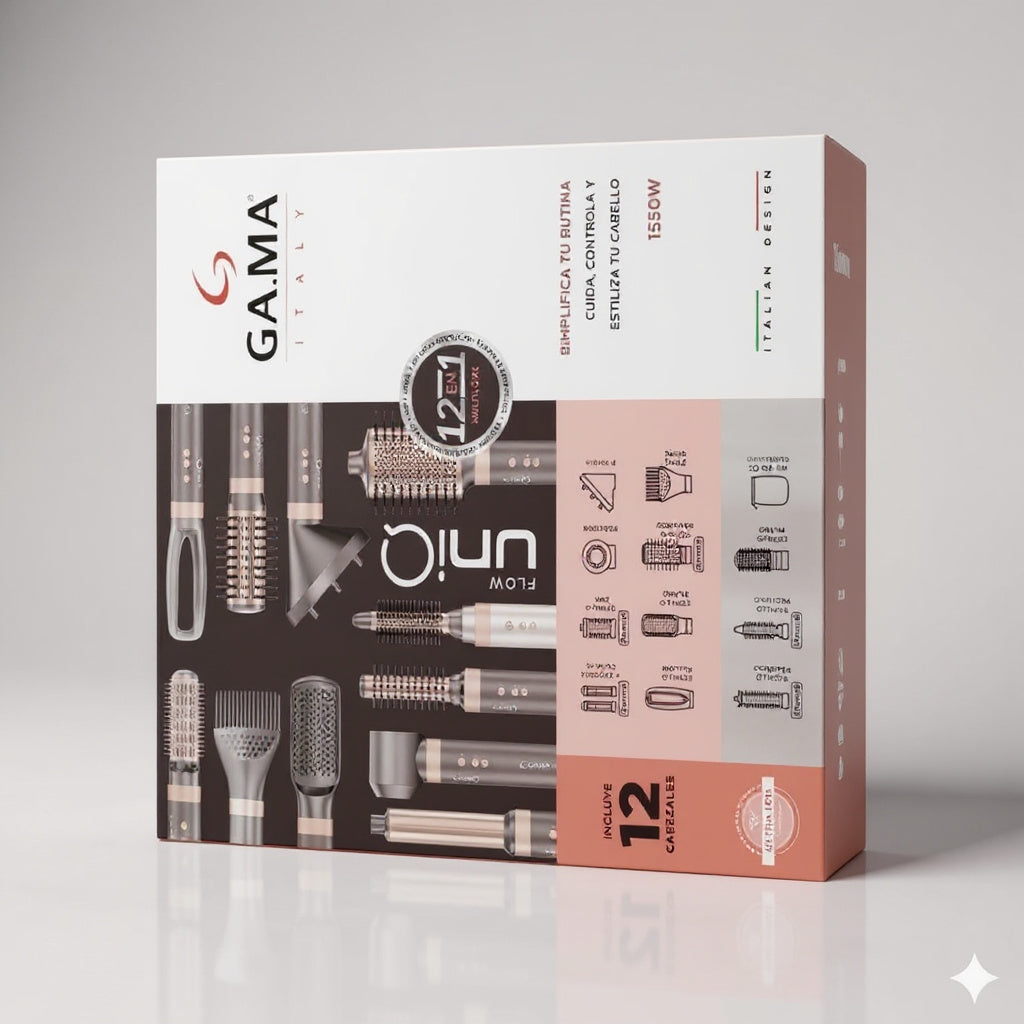 CEPILLO GAMA FLOW UNIC 12 ACCESORIOS