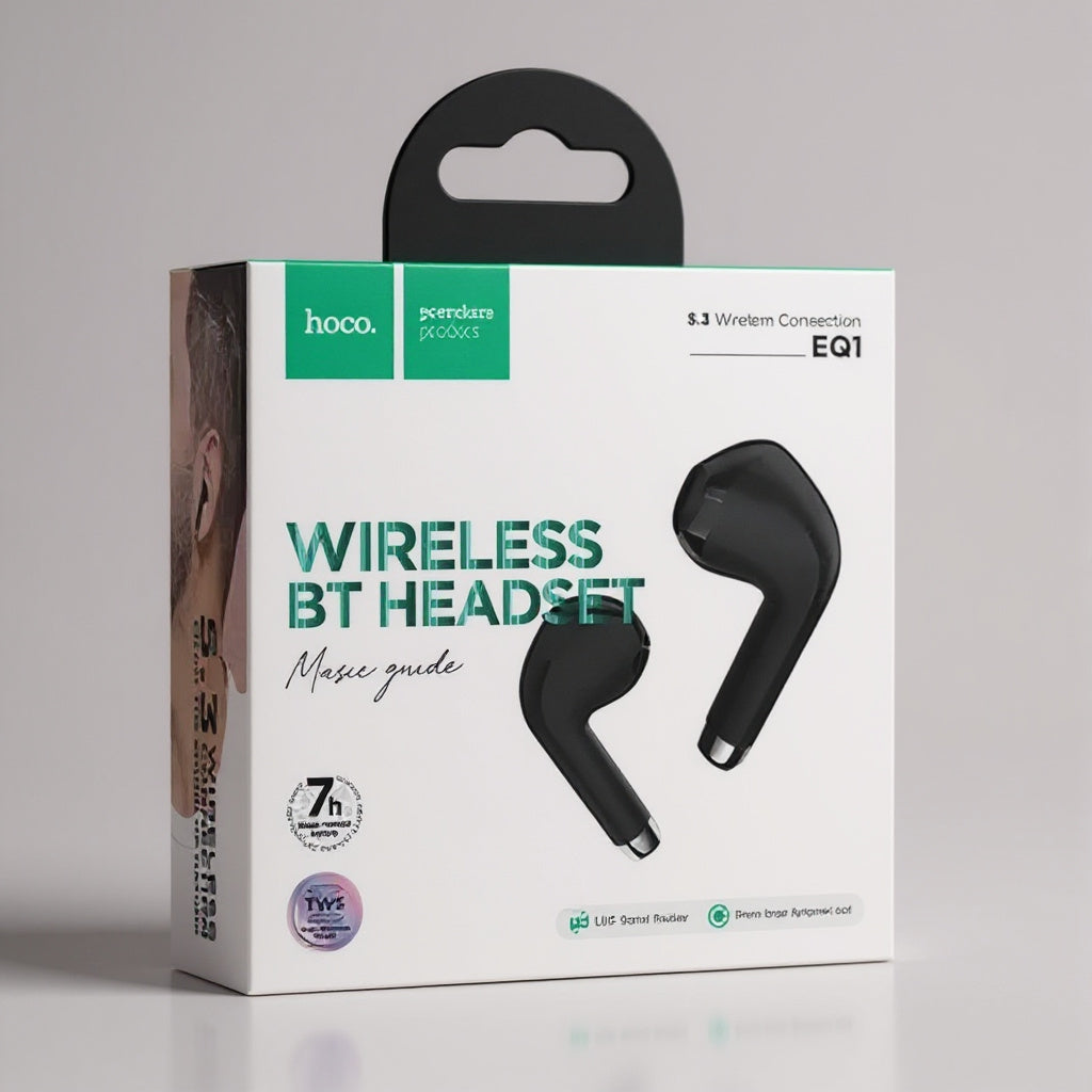AURICULAR INALAMBRICO HOCO EQ1 NEGRO
