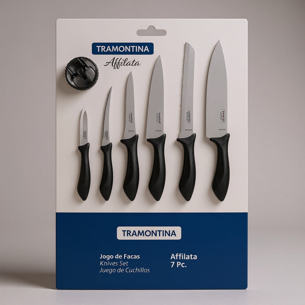 JUEGO DE CUCHILLOS TRAMONTINA 7 PCS 060