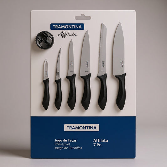 JUEGO DE CUCHILLOS TRAMONTINA 7 PCS 060