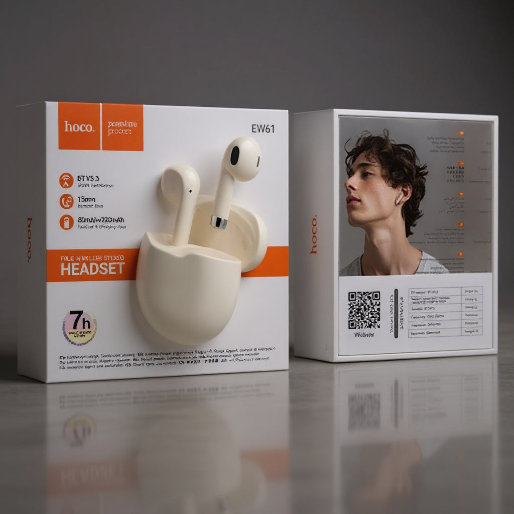 AURICULAR INALAMBRICO HOCO EW61 BLANCO