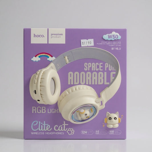 AURICULAR C/BLUETOOTH HOCO W50 BLANCO
