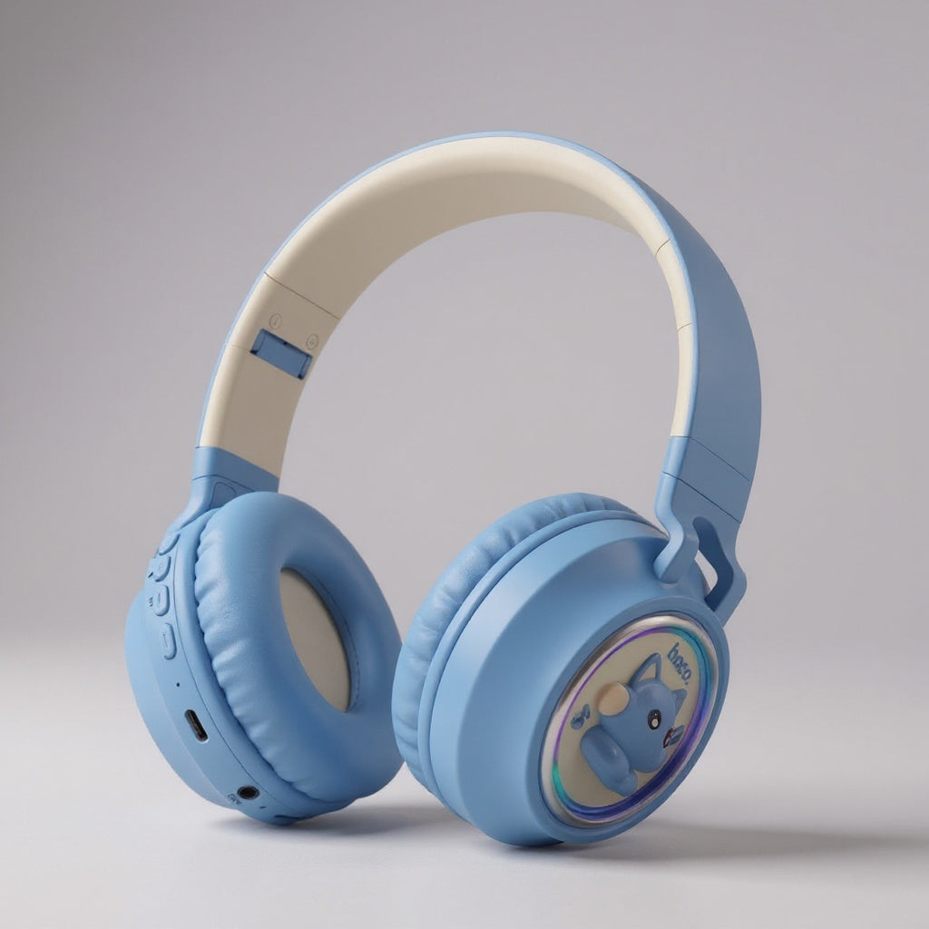 AURICULAR C/BLUETOOTH HOCO W50 CELESTE