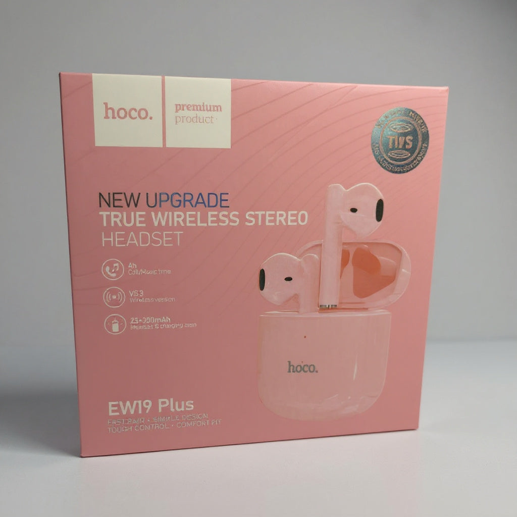 AURICULAR INALAMBRICO HOCO EW19 ROSADO