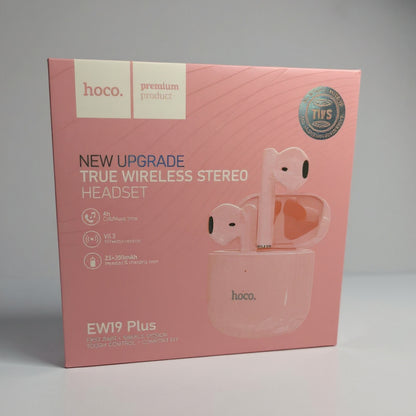 AURICULAR INALAMBRICO HOCO EW19 ROSADO
