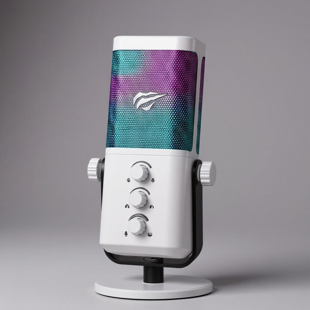 MICROFONO GAMER HAVIT GK65 BLANCO