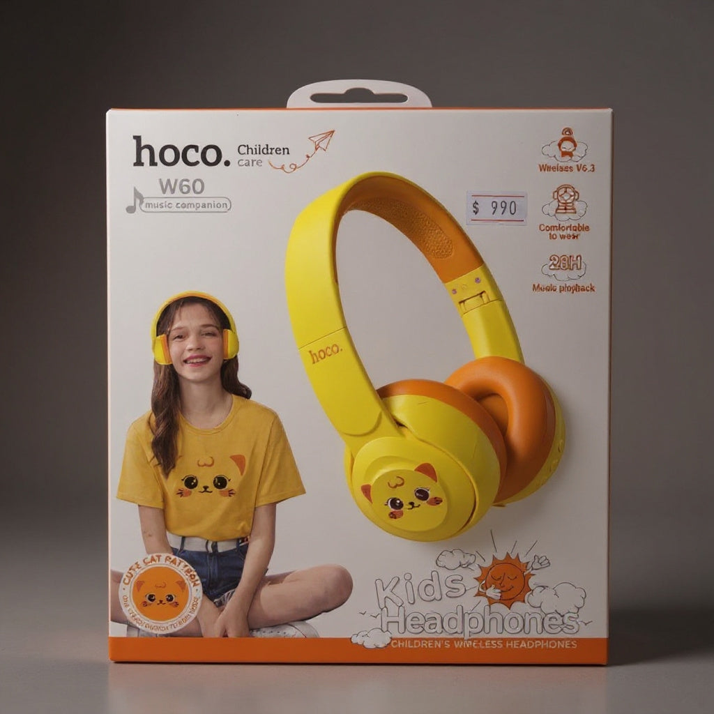AURICULAR C/BLUETOOTH HOCO W60 AMARILLO