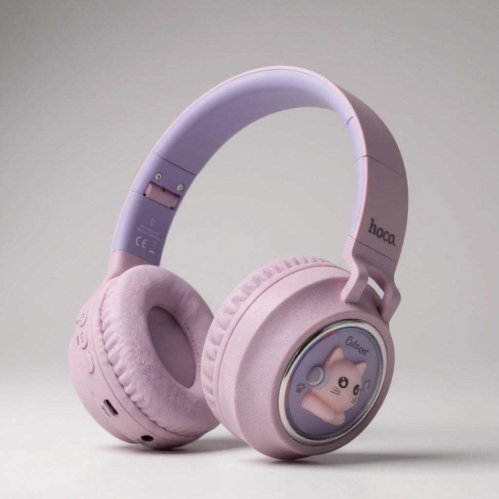 AURICULAR C/BLUETOOTH HOCO W50 ROSADO