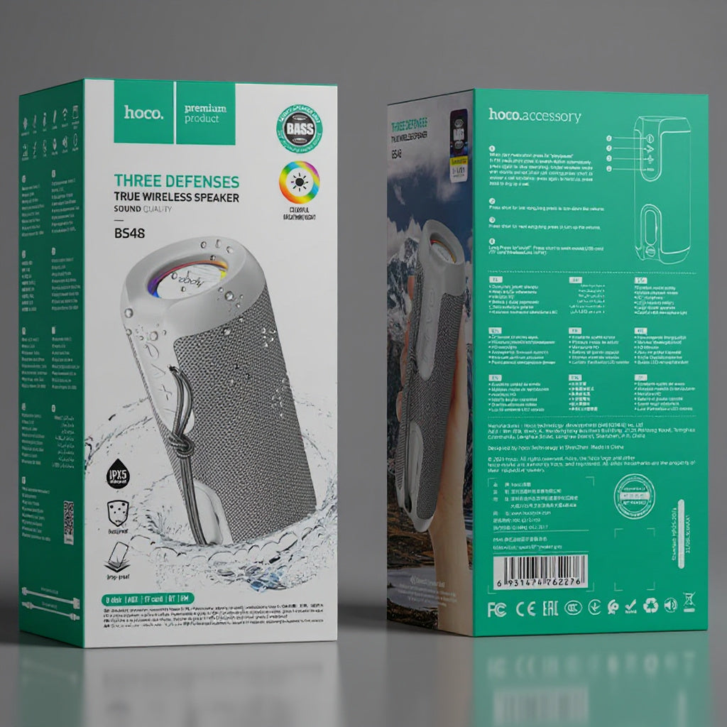 PARLANTE C/BLUETOOTH HOCO BS48 GRIS