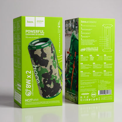 PARLANTE C/BLUETOOTH HOCO HC27 CAMUFLADO