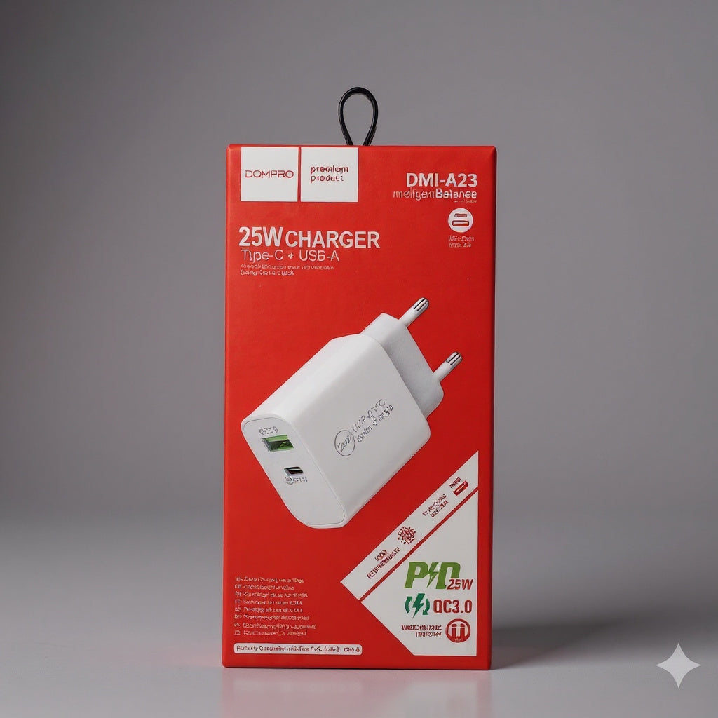 CARGADOR DOMIPRO 25 W TIPO C DMI-A23
