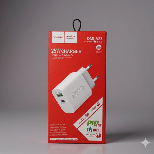 CARGADOR DOMIPRO 25 W TIPO C DMI-A23