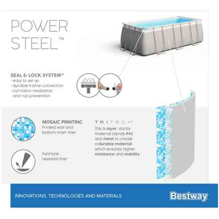 Piscina Estructural Rectangular Bestway 6478 Litros Kanata - Image 6